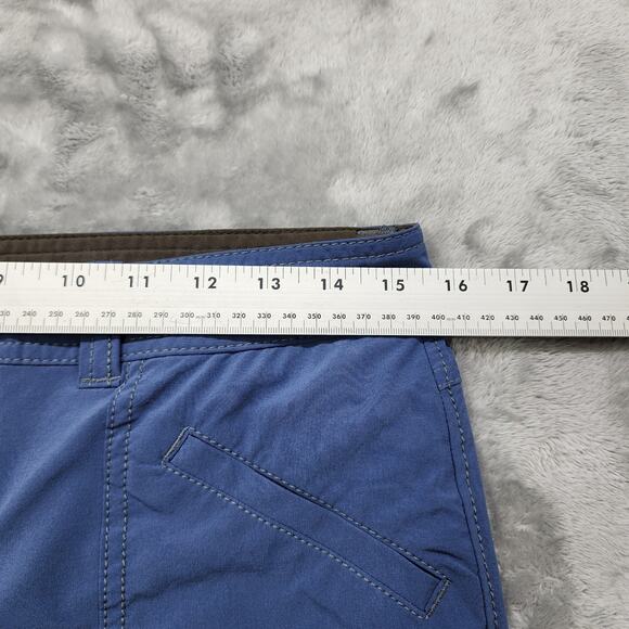 Athleta Pants Womens 6 Blue Low Rise Dipper Cargo Capri Drawstring Hem Hiking - Picture 9 of 13